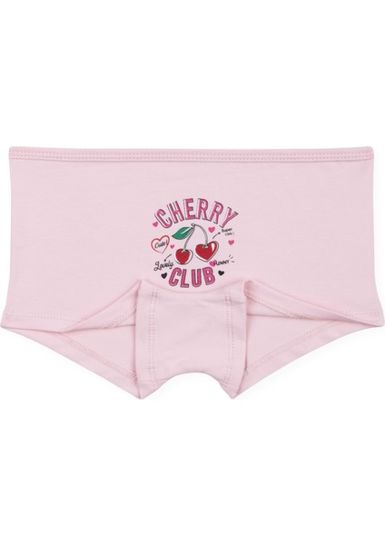 Kız Çocuk Pamuklu Renkli Baskılı Likralı Boxer 3'lü Paket 5322 Renkli fırsatları