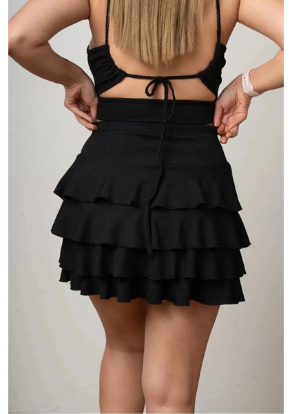 Mykanos Etek Bürümcük Yazlık Kadın Mini Etek fiyatları