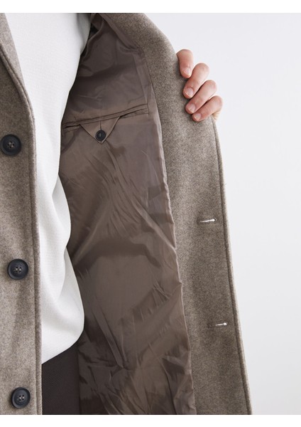 Yeni Sezon Standart Kalıp Erkek Kaşe Kaban fırsatları