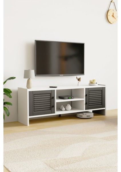 Molde Retro Tv Sehpası Mdf Membran Kapaklı Raflı Tv Ünitesi Televizyon Sehpası fiyatları