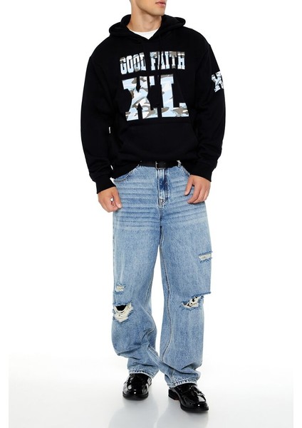 Baskılı Kapüşonlu Sweatshirt fırsatları