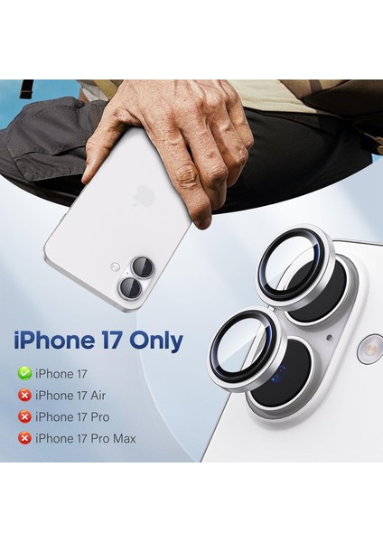 Apple iPhone 17 Parmak Izi Bırakmayan Safir Anti-Reflective Sapphire Vault Kamera Lens Koruyucu fiyatları