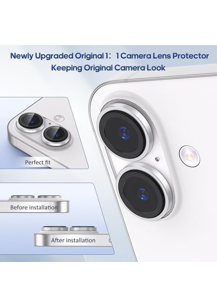 Apple iPhone 17 Parmak Izi Bırakmayan Safir Anti-Reflective Sapphire Vault Kamera Lens Koruyucu modelleri