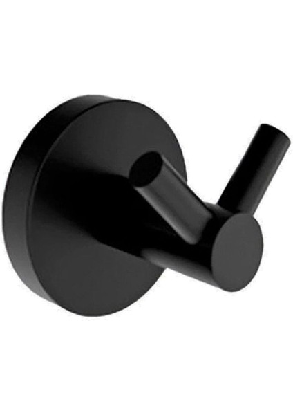 Askılık Vidalı Paslanmaz Metal Duvar Askısı Banyo ve Mutfak Için Modern Tasarım Siyah fırsatları