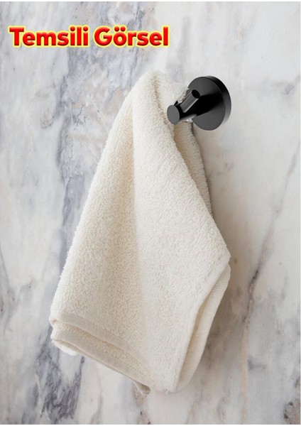 Askılık Vidalı Paslanmaz Metal Duvar Askısı Banyo ve Mutfak Için Modern Tasarım Siyah indirimleri