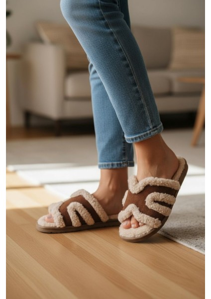 Kadın Günlük Terlik Peluş Içi Yünlü Kürklü Terlik Misafir Çeyiz Bohça Gelin Ev Terliği fiyatları
