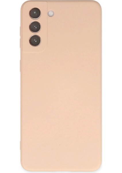 Bfs Samsung Galaxy S21 Fe Kılıf Nano Içi Kadife Silikon - Pudra