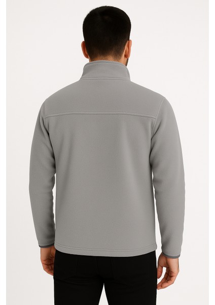 Erkek Anti-Pilling Tüylenme Yapmayan Standart Fit Dik Yaka Soğuk Geçirmez Üç Cepli Fermuarlı Polar fiyatları
