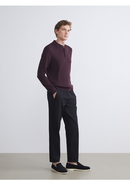 Yeni Sezon Polo Yaka Uzun Kollu Erkek Triko Kazak fiyatları