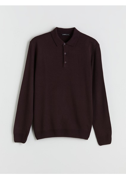 Yeni Sezon Polo Yaka Uzun Kollu Erkek Triko Kazak indirimleri