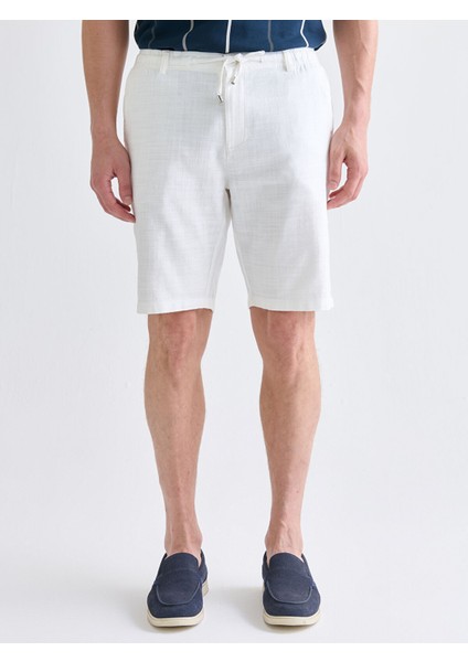 Yeni Sezon Standart Kalıp Keten Görünümlü Erkek Şort fiyatları