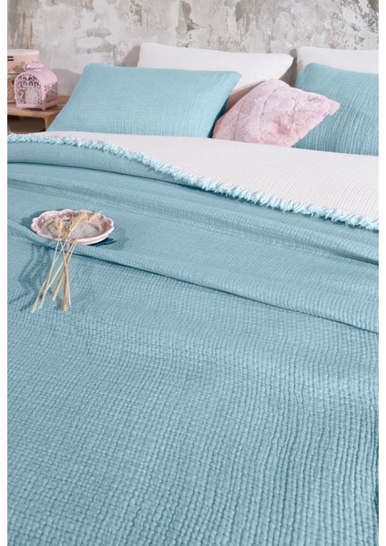 Adaçayı 6 Kat Müslin Çift Kişilik 260X280 Yorgan/2 Adet 50X70CM Yastık Kılıfı 6 Katlı Multi Muslin modelleri