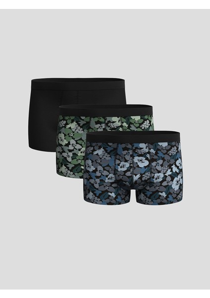 Yeni Sezon Standart Kalıp Pamuklu Esnek Erkek Boxer 3'lü