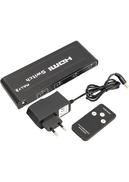 Fully G-538H 3 Giriş 1 Çıkış HDMI Switcher Toplayıcı Metal Kasa Adaptörlü modelleri