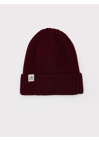 Yeni Sezon Etiket Nakışlı Erkek Bere