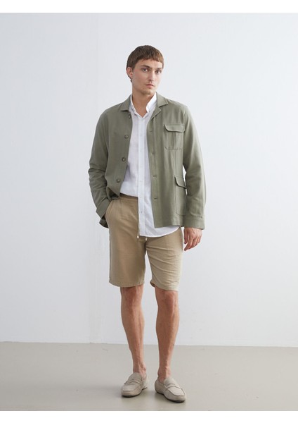 Yeni Sezon Standart Kalıp Müslin Erkek Şort