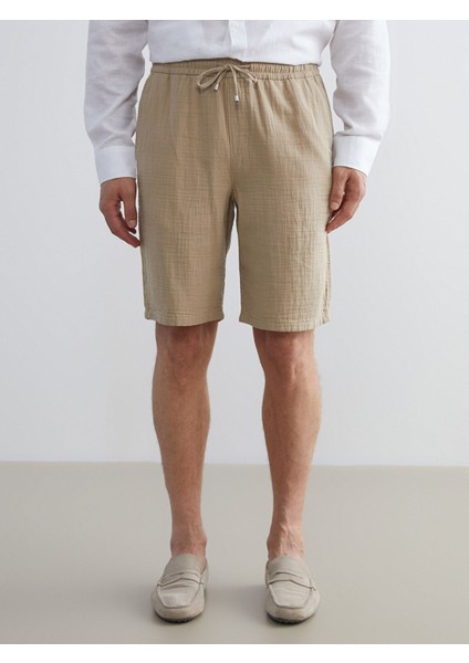 Yeni Sezon Standart Kalıp Müslin Erkek Şort fiyatları