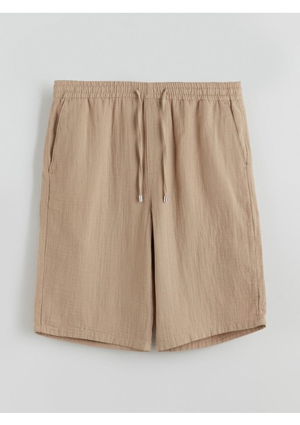 Yeni Sezon Standart Kalıp Müslin Erkek Şort indirimleri