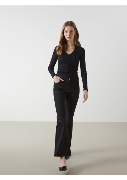 Yeni Sezon Mars Flare Kadın Jean Pantolon