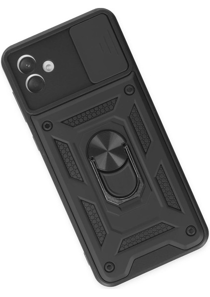 Bfs Samsung Galaxy A04 Kılıf Pars Lens Yüzüklü Silikon - Siyah modelleri
