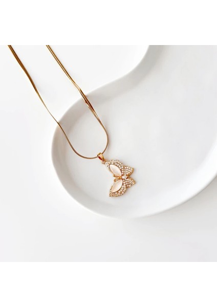 Teti Gold Çelik Kolye