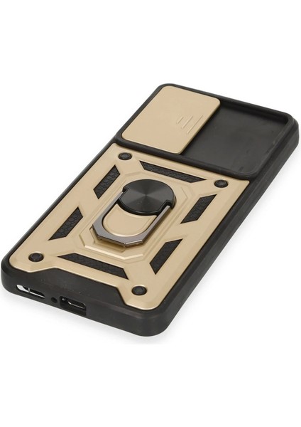 Bfs Xiaomi Mi 12T Pro Kılıf Pars Lens Yüzüklü Silikon - Gold indirimleri