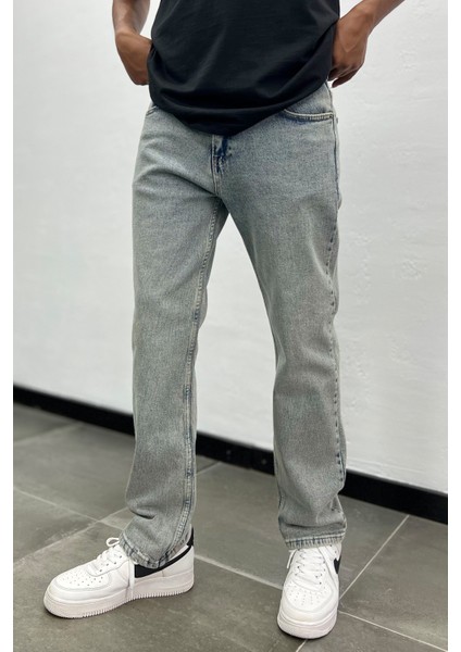 Erkek Açık Mavi Regular Kot Pantolon Likralı modelleri