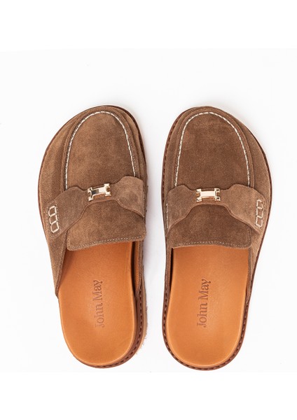 Kadın Terlik RC-26Y-180-23026 John May Tütün Süet S10