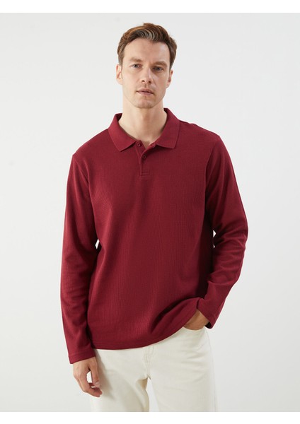 Yeni Sezon Polo Yaka Uzun Kollu Erkek Sweatshirt