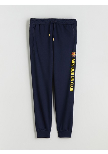 Yeni Sezon Slim Fit Barcelona Baskılı Erkek Taraftar Jogger Eşofman Altı indirimleri