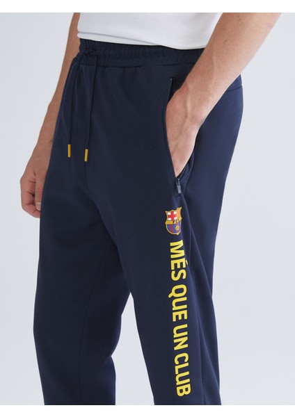 Yeni Sezon Slim Fit Barcelona Baskılı Erkek Taraftar Jogger Eşofman Altı modelleri