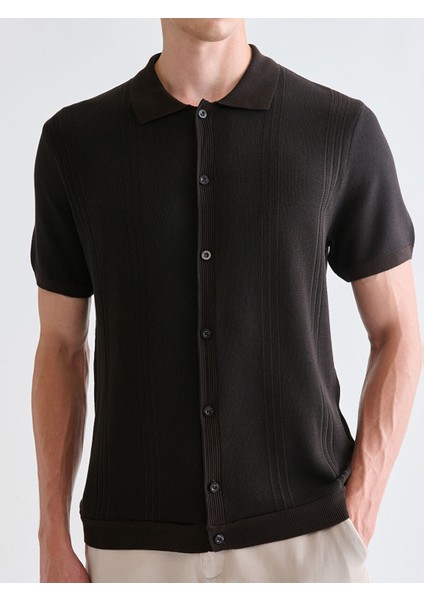 Yeni Sezon Standart Kalıp Polo Yaka Erkek Triko Hırka modelleri