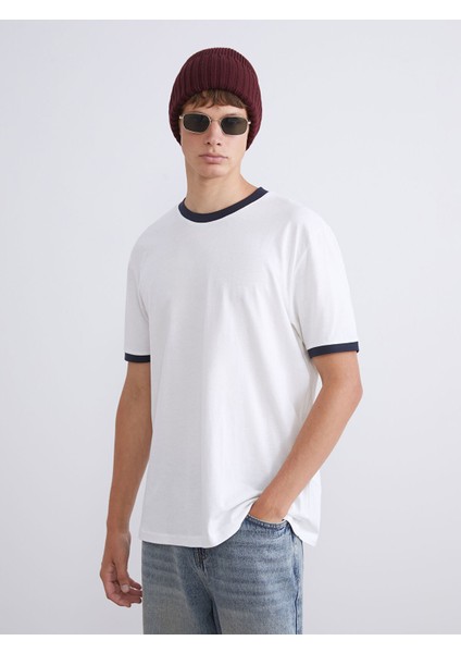 Yeni Sezon Bisiklet Yaka Penye Erkek Tişört