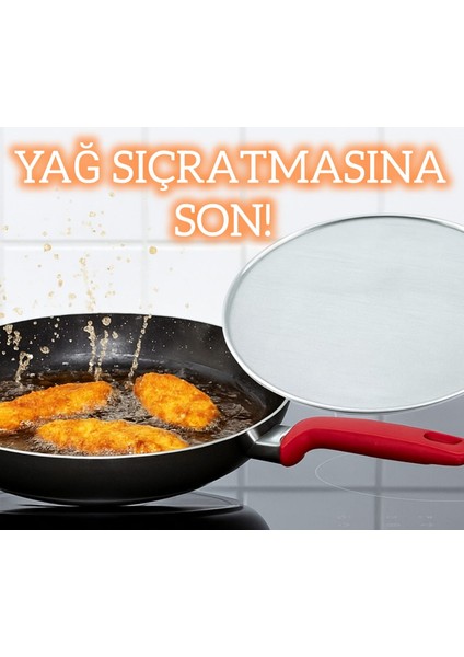 2 Adet - "yağ Sıçratmaz Tel Süzgeç | 29 cm Kızartma Koruyucu Kapak - Sıçrama Önleyici File modelleri