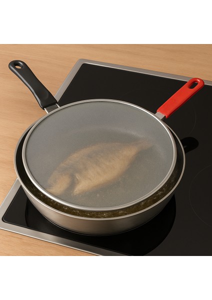 2 Adet - "yağ Sıçratmaz Tel Süzgeç | 29 cm Kızartma Koruyucu Kapak - Sıçrama Önleyici File indirimleri