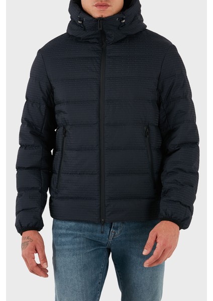 Kapitoneli 4g Logolu Regular Fit Kapüşonlu Mont Erkek Mont EM003043 AF15384 UB118