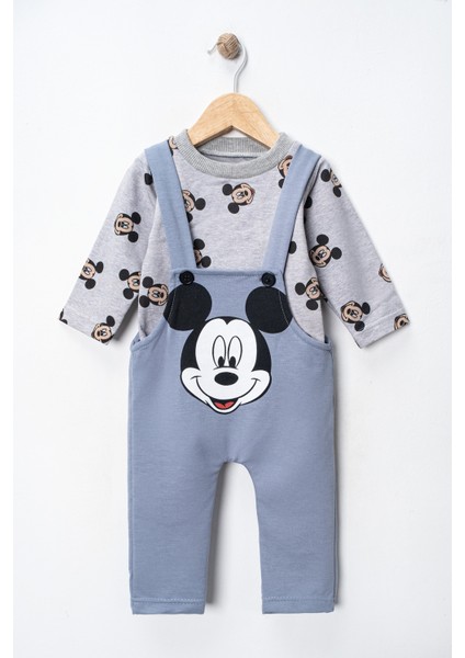 Mickey Mouse Baskılı Içi Badili Salopet Bebek Tulumu fiyatları