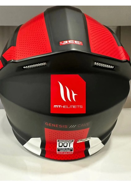 Kask mt Genesis Sv Cave A5 Çene Açılır Mat Siyah/kırmızı fırsatları