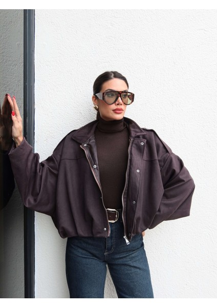 Apoletli Süet Bomber Ceket fiyatları