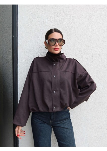 Apoletli Süet Bomber Ceket fırsatları