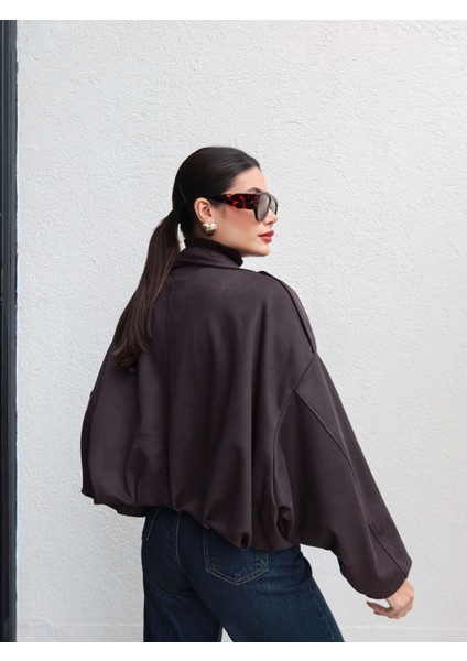 Apoletli Süet Bomber Ceket indirimleri