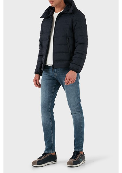 Kapitoneli 4g Logolu Regular Fit Kapüşonlu Mont Erkek Mont EM003043 AF15384 UB118 fiyatları