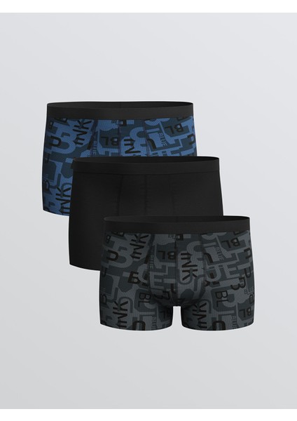 Yeni Sezon Standart Kalıp Pamuklu Esnek Erkek Boxer 3'lü