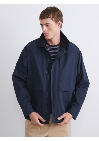 Yeni Sezon Fitilli Kadife Yakalı Erkek Ince Mont