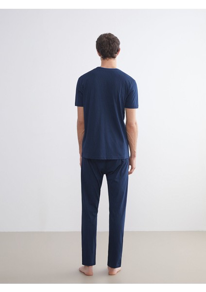 Yeni Sezon Standart Kalıp Erkek Pijama Takımı fırsatları