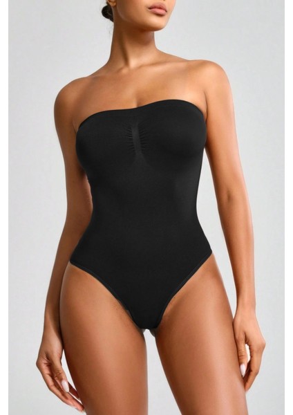 Fossini Model Sıkılaştıran ve Toparlayan Çıtçıtlı Straplez Body Korse