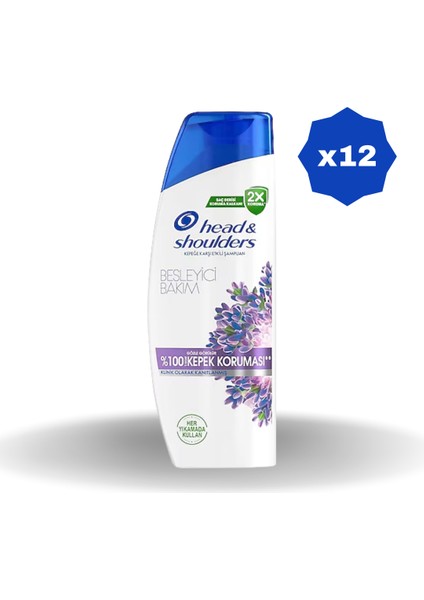 Head & Shoulders Besleyici Bakım Şampuan 330 ml - (12 Adet)