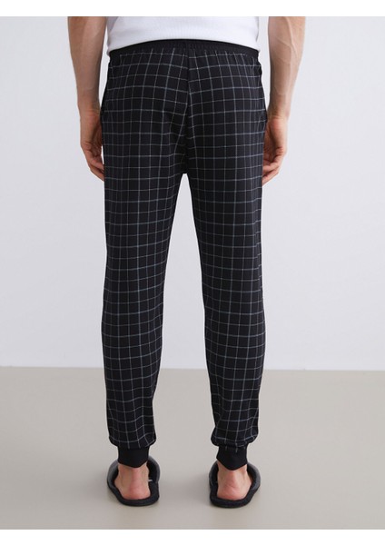 Yeni Sezon Standart Kalıp Ekose Erkek Pijama Alt fırsatları