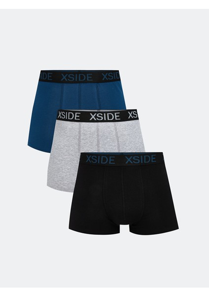 Yeni Sezon Standart Kalıp Pamuklu Esnek Erkek Boxer 3'lü