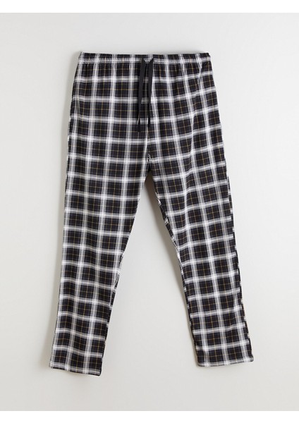 Yeni Sezon Standart Kalıp Ekose Erkek Pijama Alt